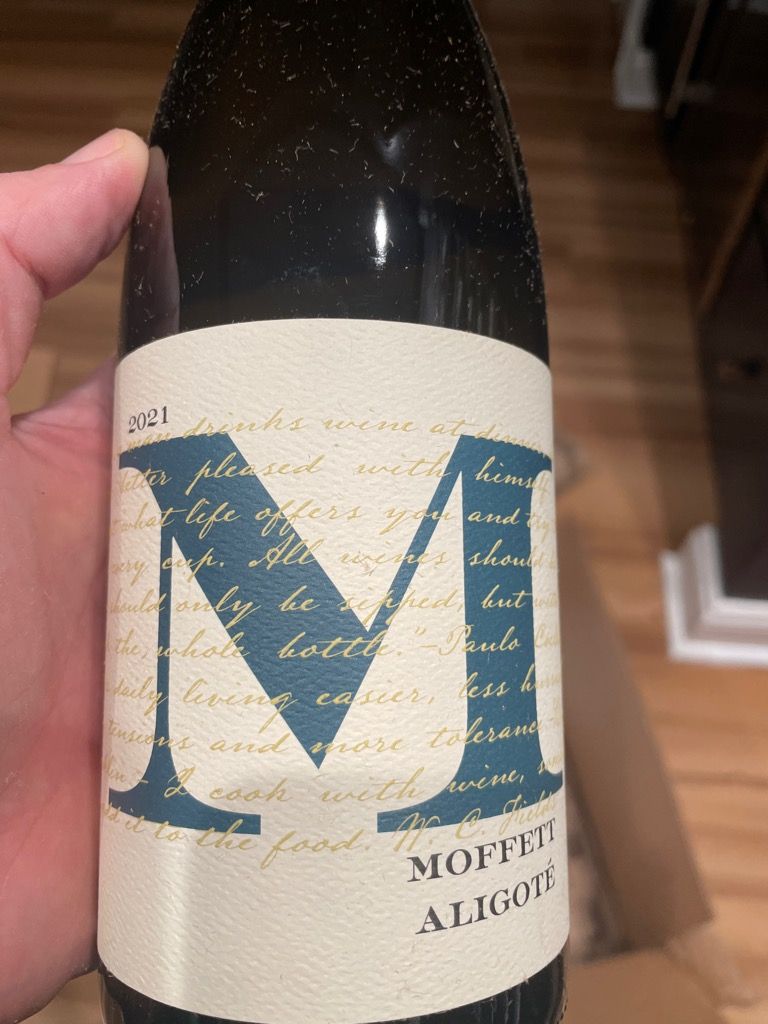2021 Moffett Vineyards Aligoté, USA, Oregon, Willamette Valley
