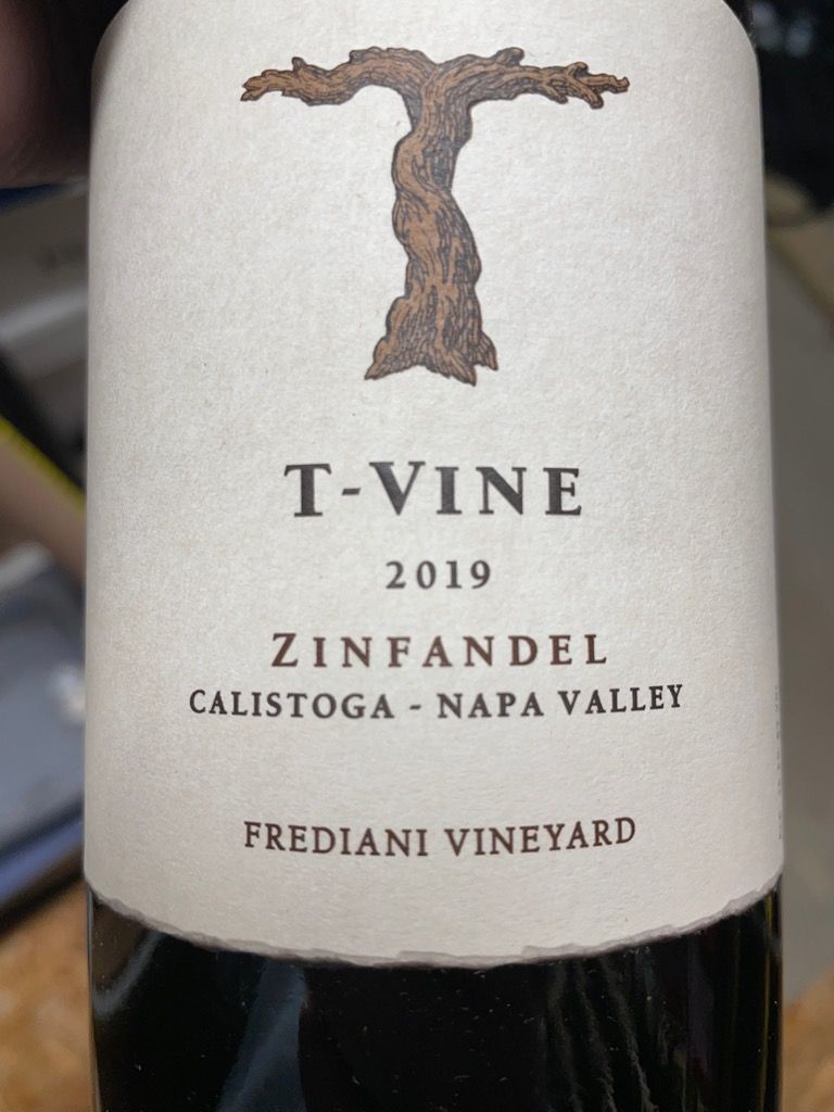 2019 TVine Cellars Zinfandel Frediani Vineyard, USA, California, Napa Valley, Calistoga