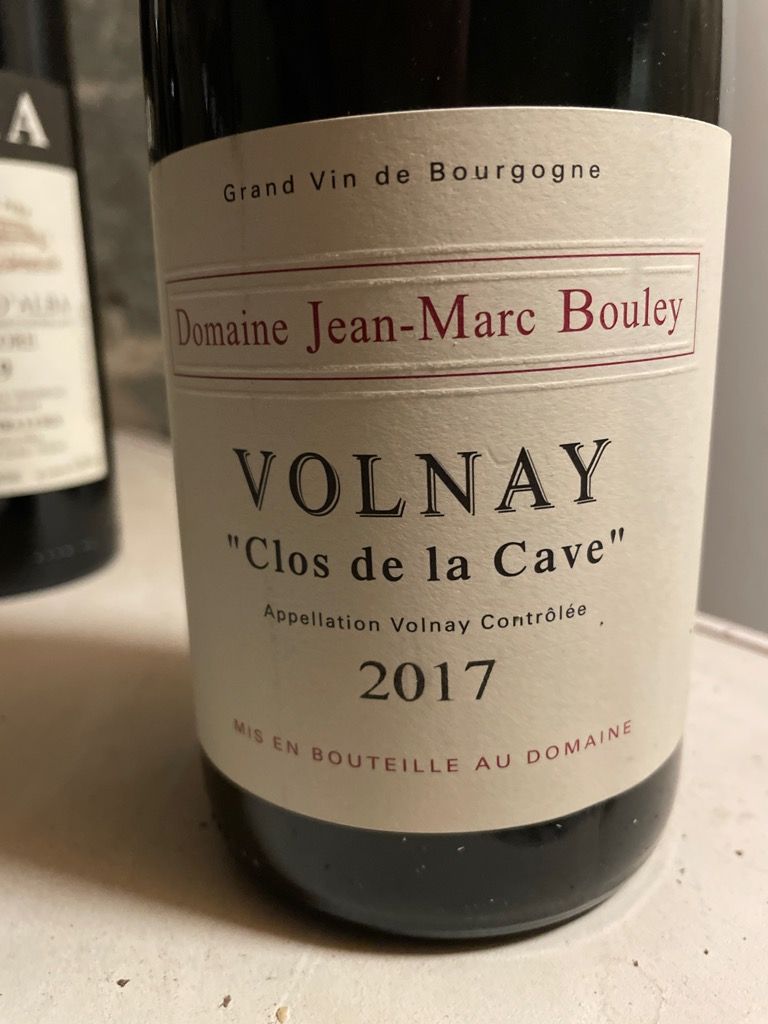 2017 Domaine Jean-Marc / Thomas Bouley Volnay Clos de la Cave, France ...