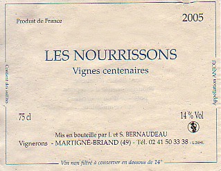 2018 I. et S. Bernaudeau Blanc Les Nourrissons - CellarTracker