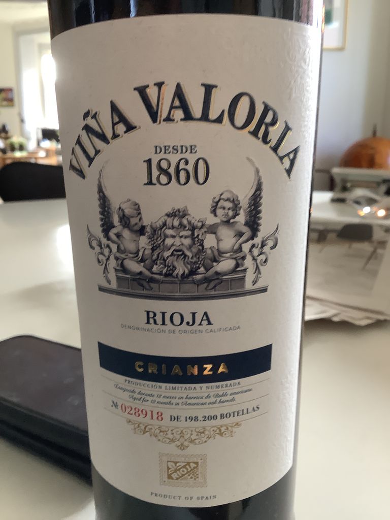 Valoria Rioja 2013 Viña Valoria Rioja Crianza, Spain, La Rioja, Rioja - CellarTracker
