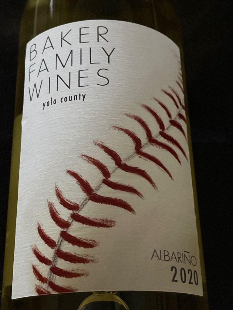 2020 Baker Family Wines Albariño, USA, California, Central Valley, Yolo