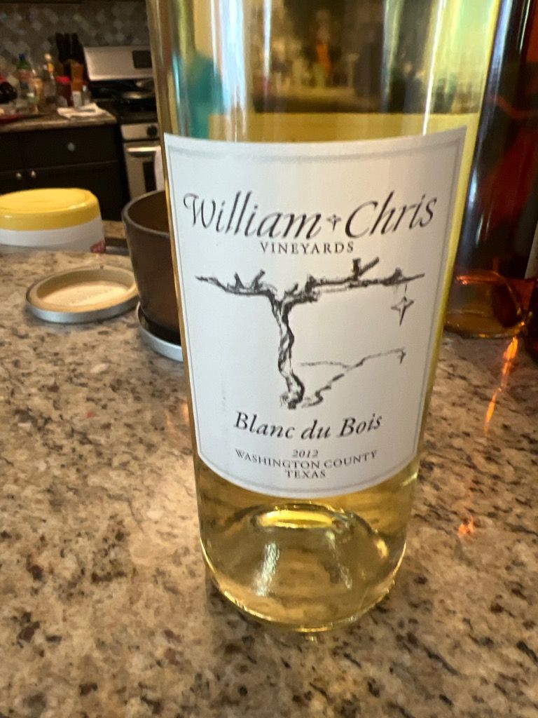2012 William Chris Vineyards Blanc du Bois, USA, Texas CellarTracker