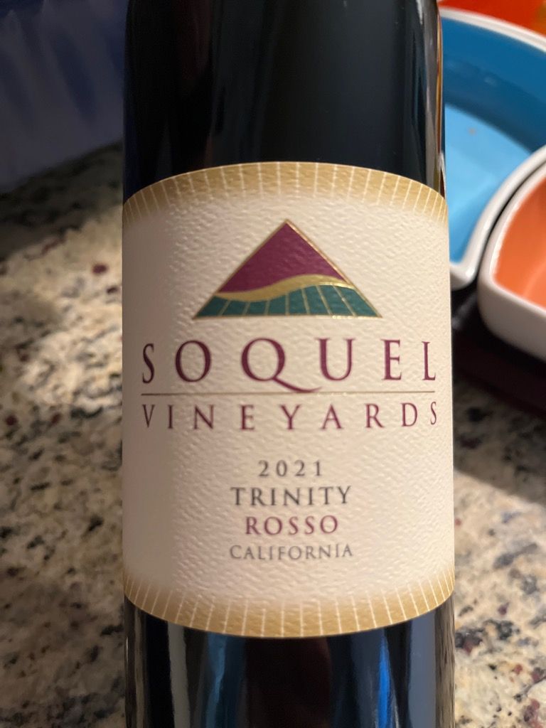 2022 Soquel Vineyards Trinity Rosso, USA, California, Santa Cruz