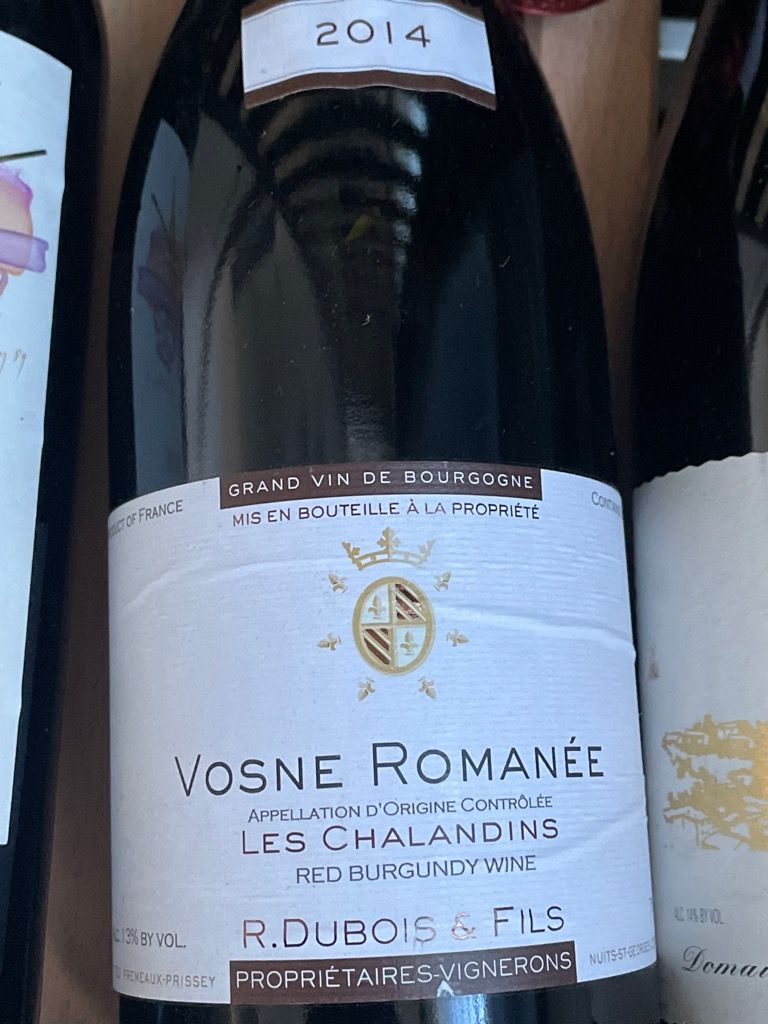2014 Vosne-Romanée Les Chalands 2014 Domaine R. DuBois & Fils Vosne-Romanée Les Chalandins