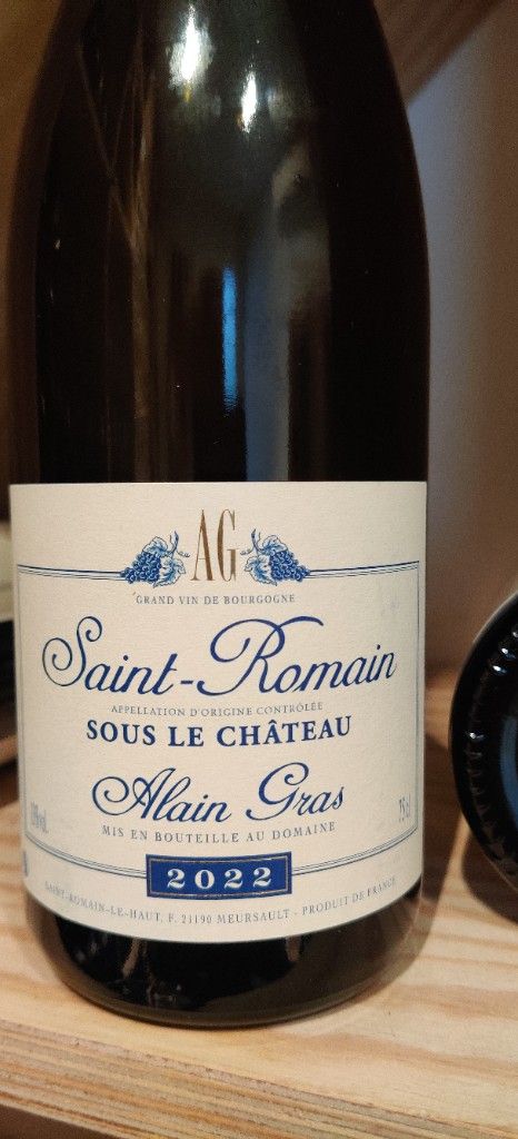 2022 Alain Gras Saint-Romain Sous le Chateau - CellarTracker
