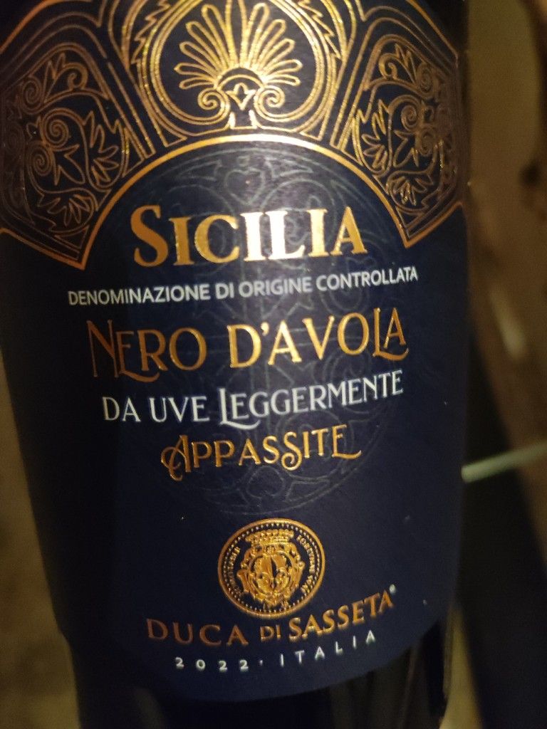 2019 Duca di Sasseta Sicilia CellarTracker 