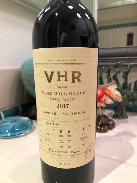 2017 Vine Hill Ranch Cabernet Sauvignon VHR, USA ...