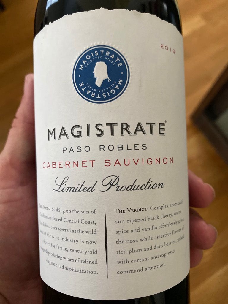 2019 Magistrate Vineyards Sauvignon Limited Production, USA, California, Central Coast