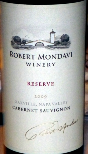 2009 Robert Mondavi Winery Cabernet Sauvignon Reserve, USA, California