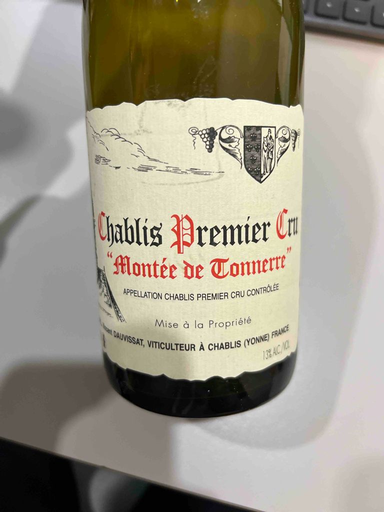 ヴァンサン・ドーヴィサ　1er モンテ ド トネル　2018 2018 Vincent Dauvissat (René & Vincent) Chablis 1er Cru