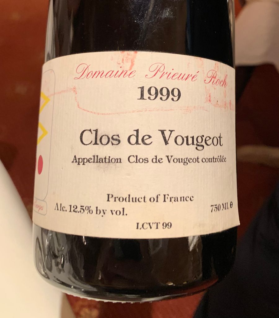 2000 Domaine Prieuré Roch Clos Vougeot - CellarTracker