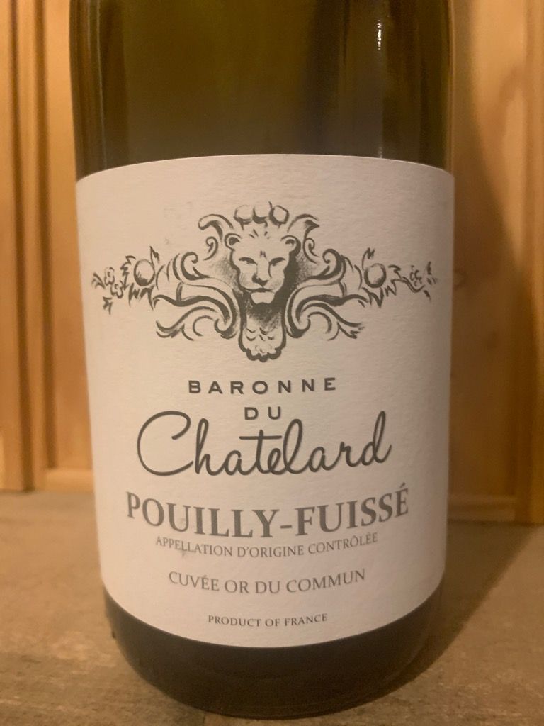 2019 Baronne Du Chatelard Pouilly-Fuissé Cuvée Or Du Commun, France ...