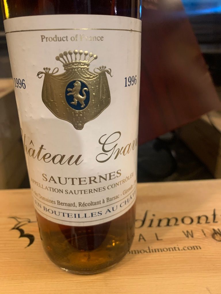 1983 Château Gravas, France, Bordeaux, Sauternais, Sauternes ...