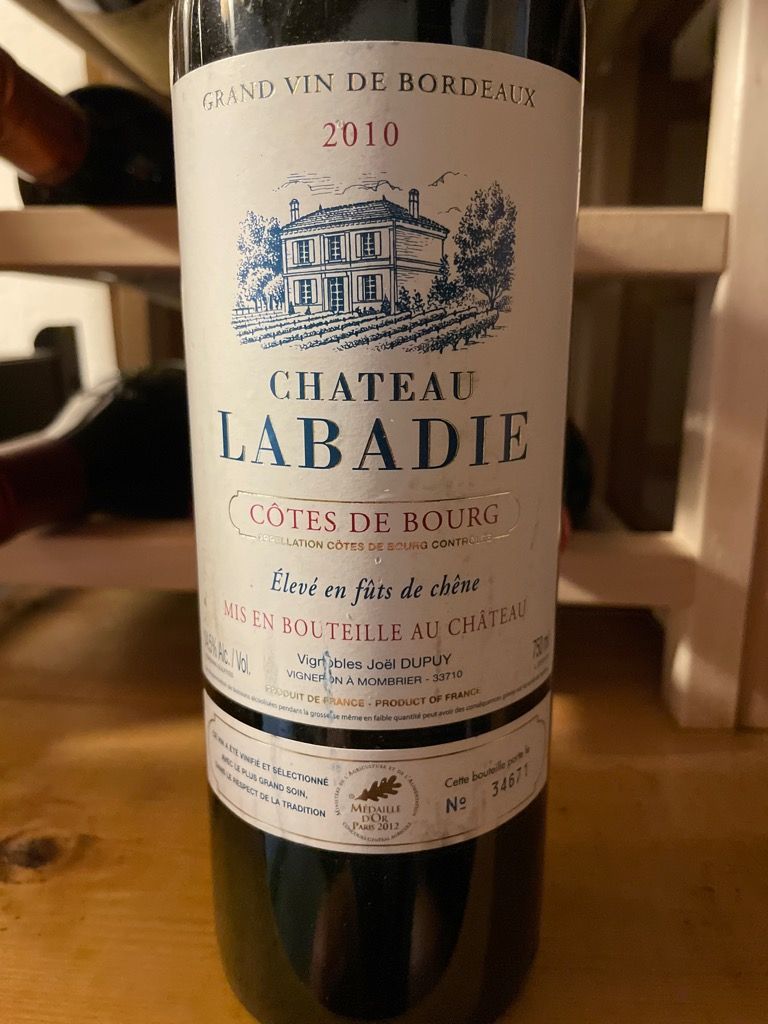 2010 Château Labadie Côtes de Bourg - CellarTracker