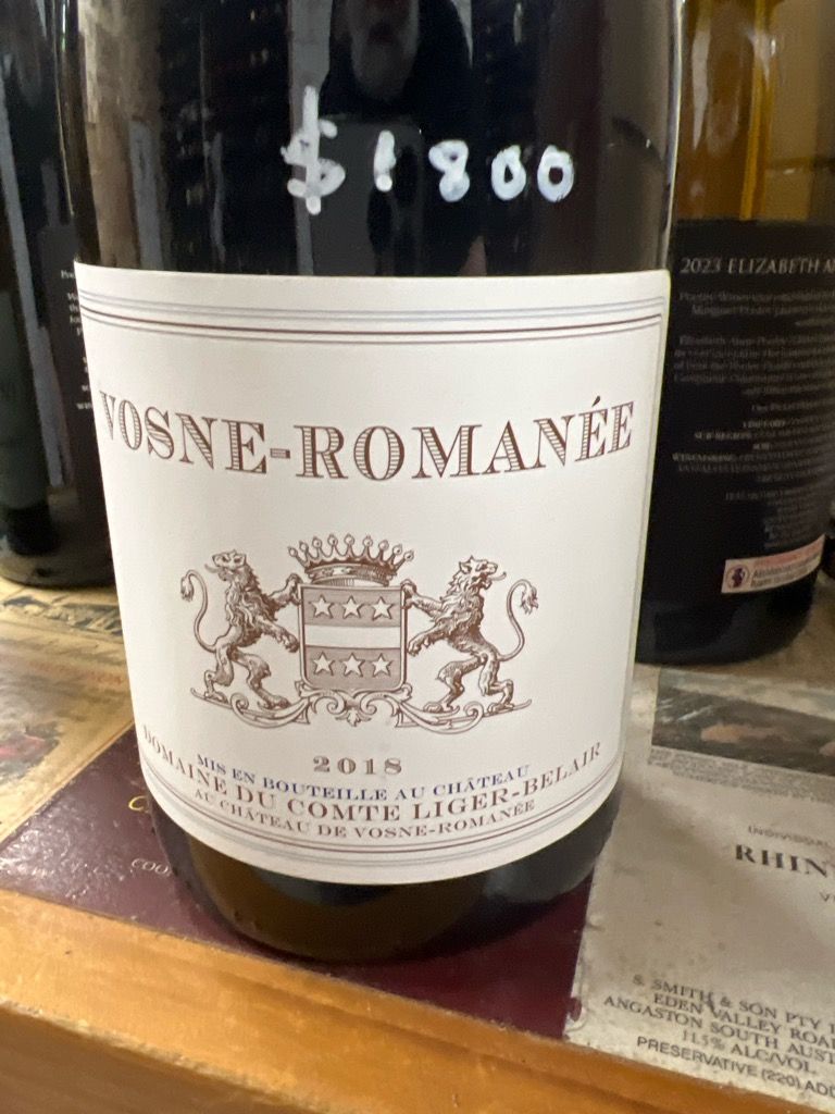 2018 Domaine du Comte Liger-Belair Vosne-Romanée - CellarTracker