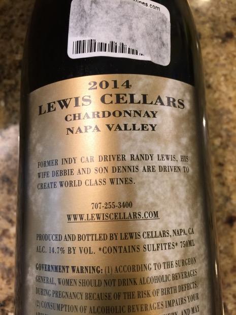 2014 Lewis Cellars Chardonnay Napa Valley Usa California Napa Valley Cellartracker
