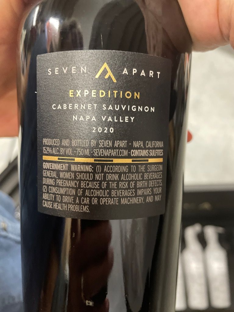 2020 Seven Apart Sauvignon Expedition, USA, California, Napa