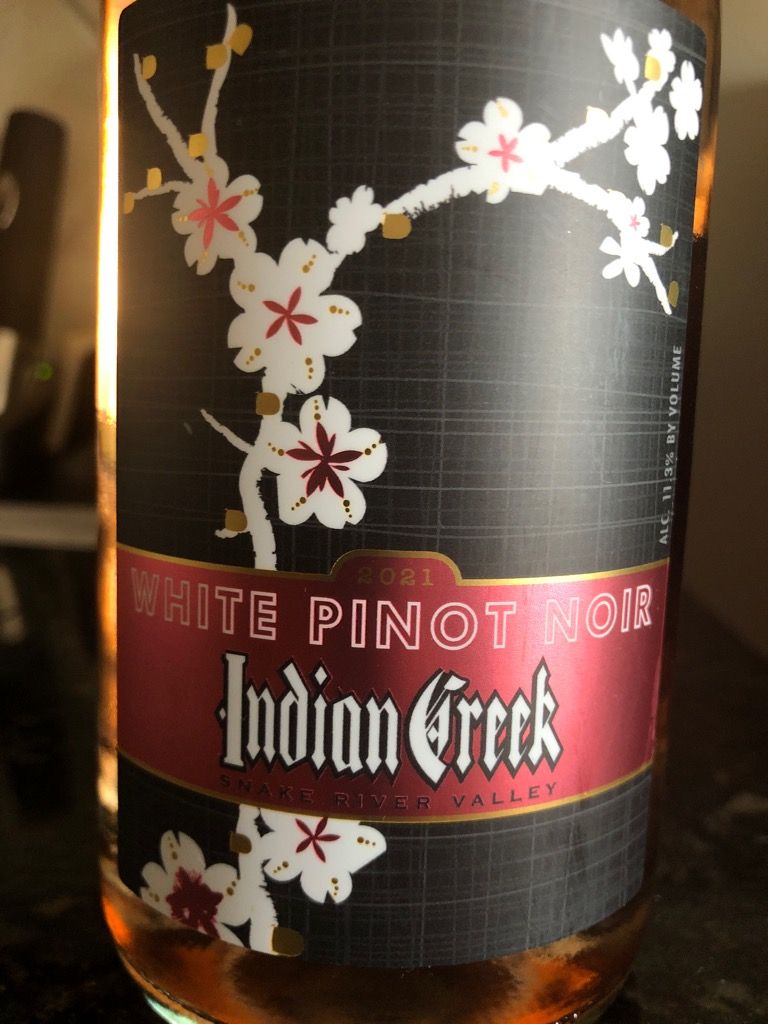 2021 Indian Creek Winery White Pinot Noir, USA, Idaho, Snake River