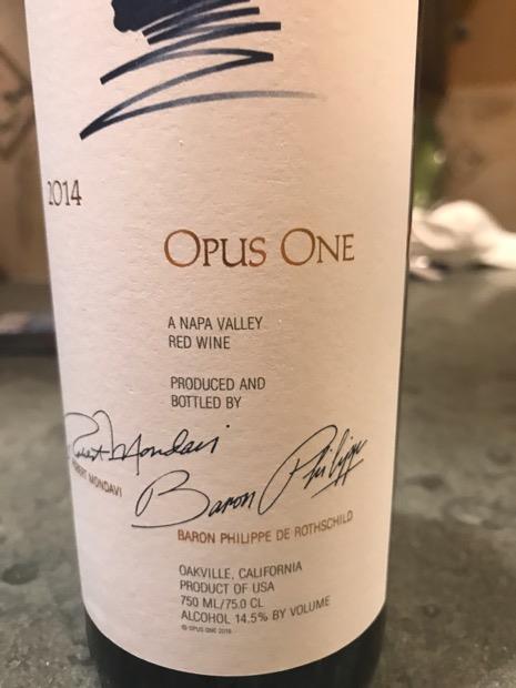 2014 Opus One - CellarTracker