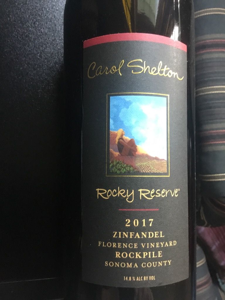 2017 Carol Shelton Wines Zinfandel Rocky Reserve Florence Vineyard