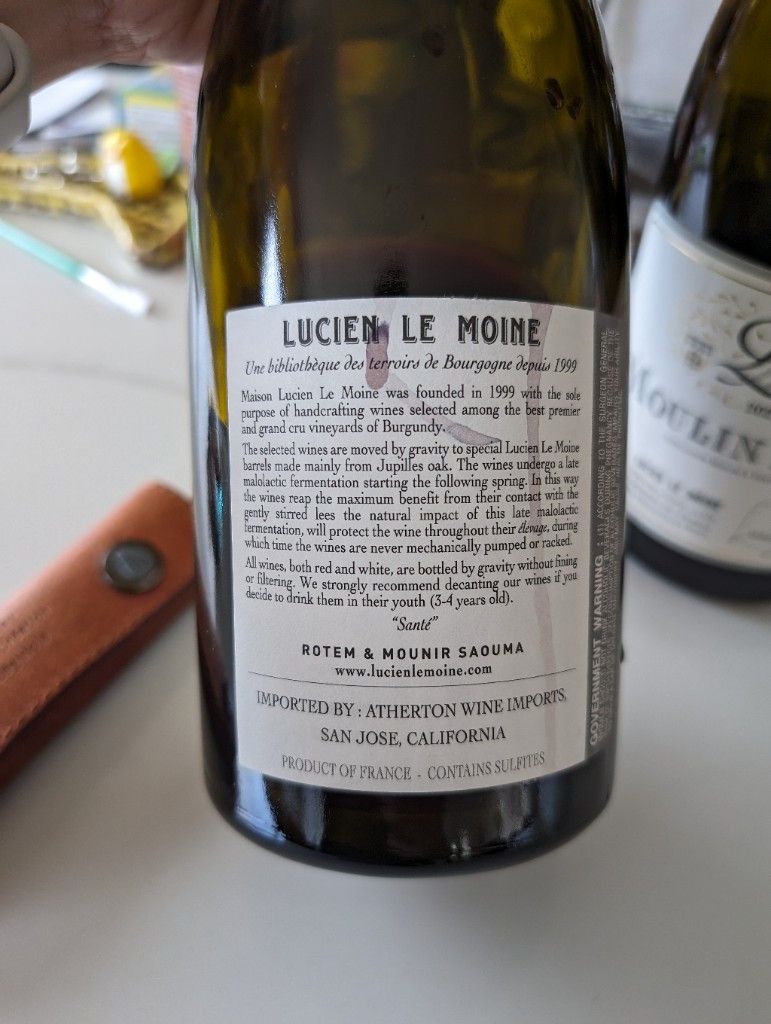 ワイン 2021 Lucien Le Moine Les PluresMeursault 2021 Lucien Le Moine Meursault 1er Cru Gouttes d'Or