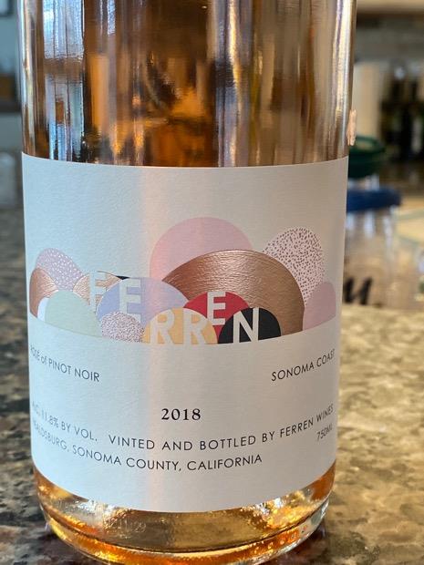 2018 Ferren Wines Pinot Noir Rosé, USA, California, Sonoma County ...