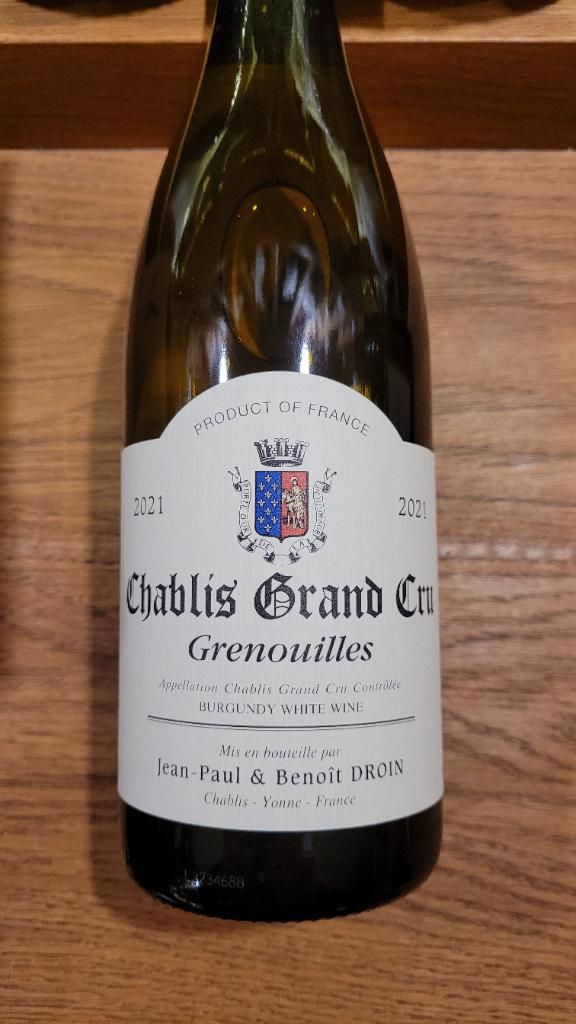 2014 Jean-Paul & Benoit Droin Chablis Grand Cru Grenouilles