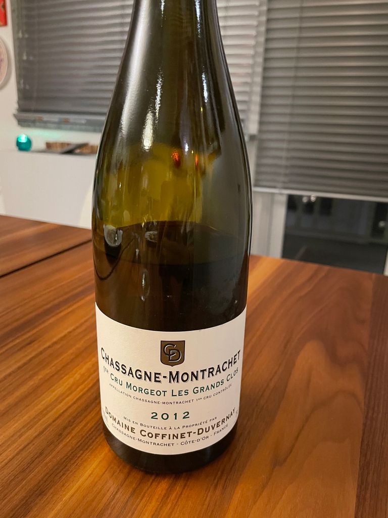 2012 Domaine Coffinet-Duvernay Chassagne-Montrachet 1er Cru Morgeot Les ...