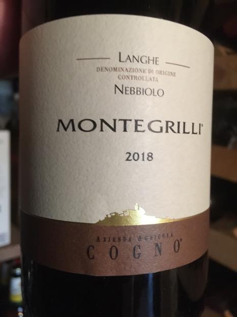 2018 Azienda Agricola Elvio Cogno Langhe Nebbiolo Montegrilli, Italy ...