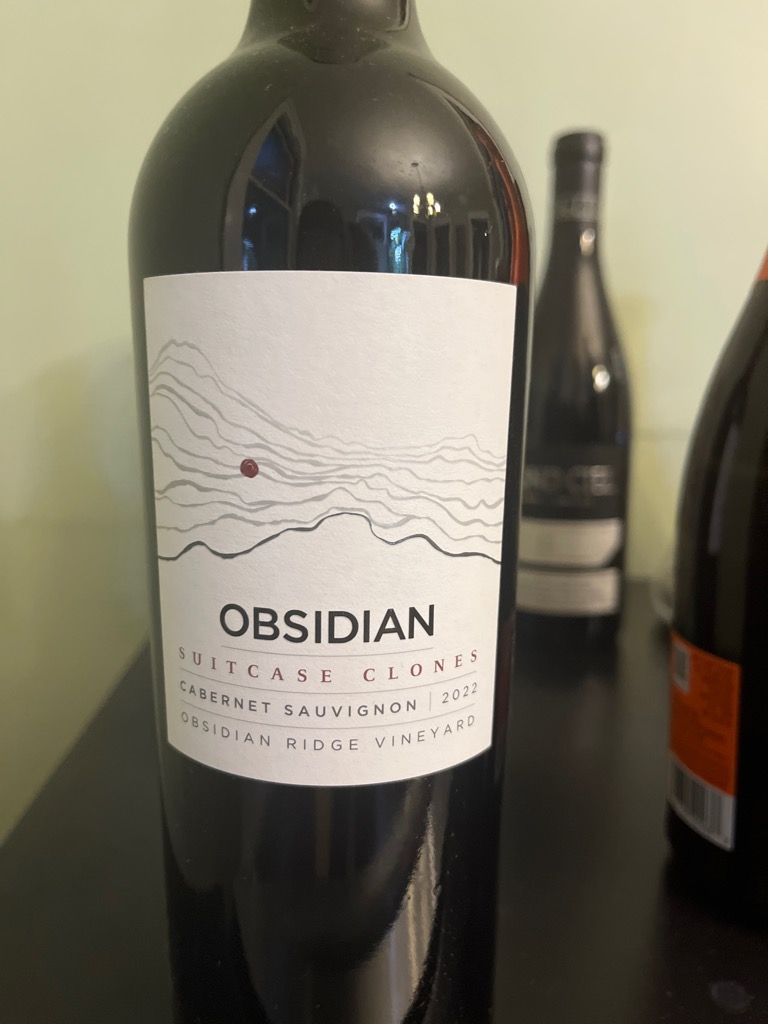 2022 Obsidian Wine Cabernet Sauvignon Suitcase Clones Obsidian