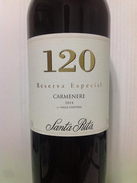 2014 Viña Santa Rita Carménère 120 Reserva Especial, Chile, Rapel ...