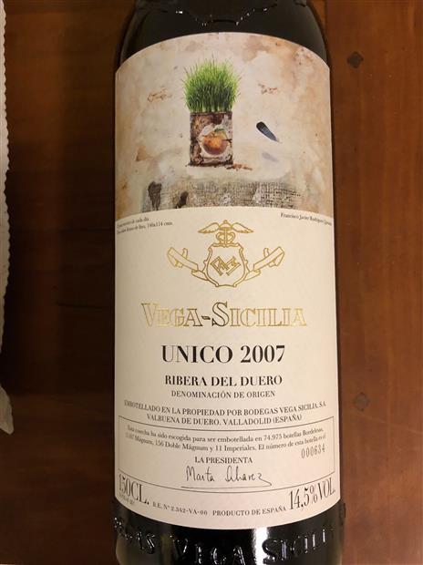 【入手困難】Unico 2008 Vega Sicilia 2008 Bodegas Vega-Sicilia Ribera del Duero Único - CellarTracker