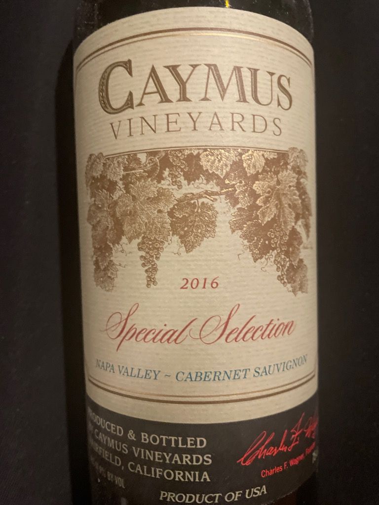 2015 Caymus Cabernet Sauvignon Special Selection - CellarTracker