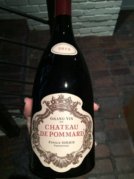 2012 Château de Pommard Pommard Grand Vin - CellarTracker