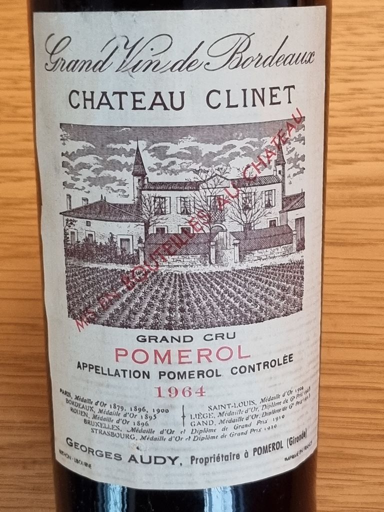 激レア　￼シャトー￼クリネ　Château Clinet 1964 1964 Château Clinet - CellarTracker