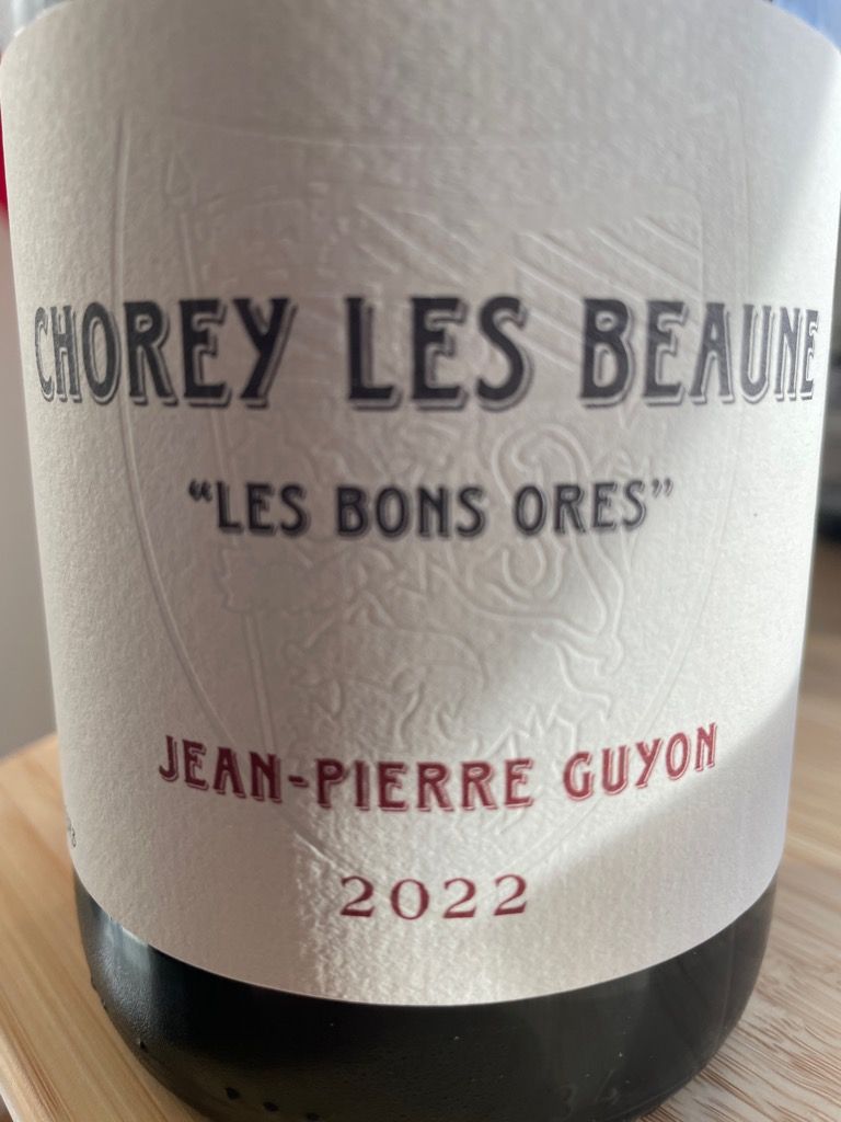 2023 Jean-Pierre Guyon Chorey-les-Beaune Les Bons Ores - CellarTracker