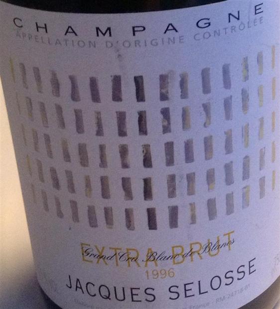 1996 Jacques Selosse Champagne Grand Cru Blanc de Blancs Extra