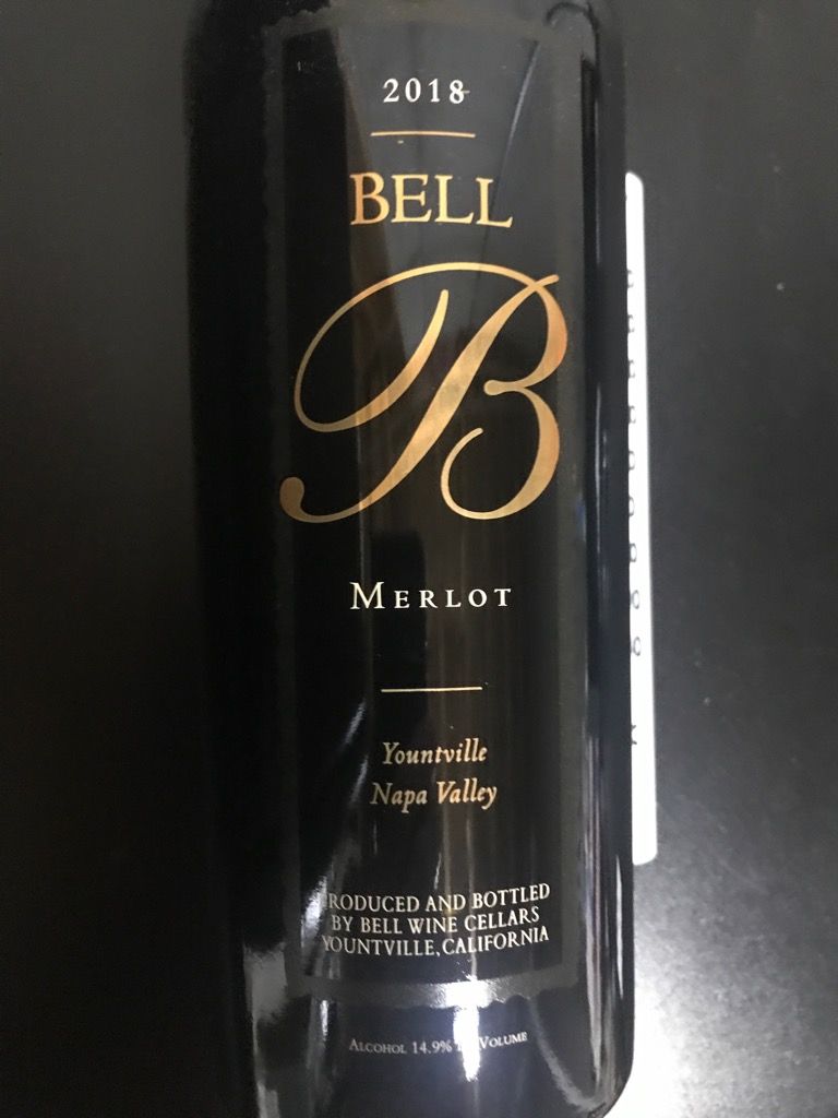 2019 Bell Wine Cellars Merlot, USA, California, Napa Valley CellarTracker