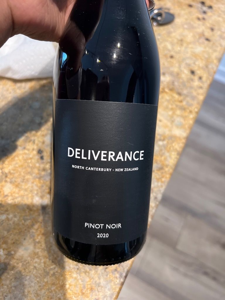 2020 Muddy Water Pinot Noir Deliverance, New Zealand, South Island ...