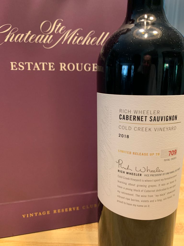 2018 Chateau Ste. Michelle Sauvignon Rich Wheeler Block Cold