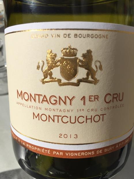 2012 Vignerons De Buxy Montagny 1er Cru Montcuchot, France, Burgundy ...