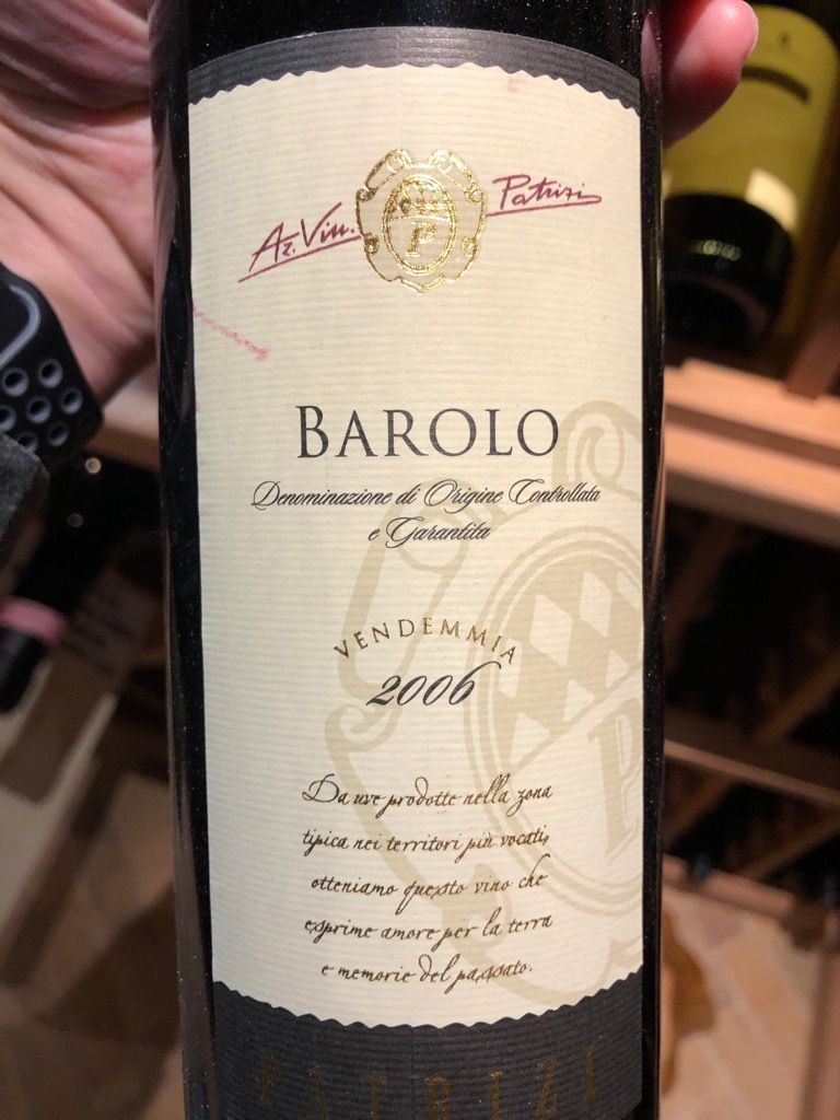 2006 Patrizi Barolo - CellarTracker