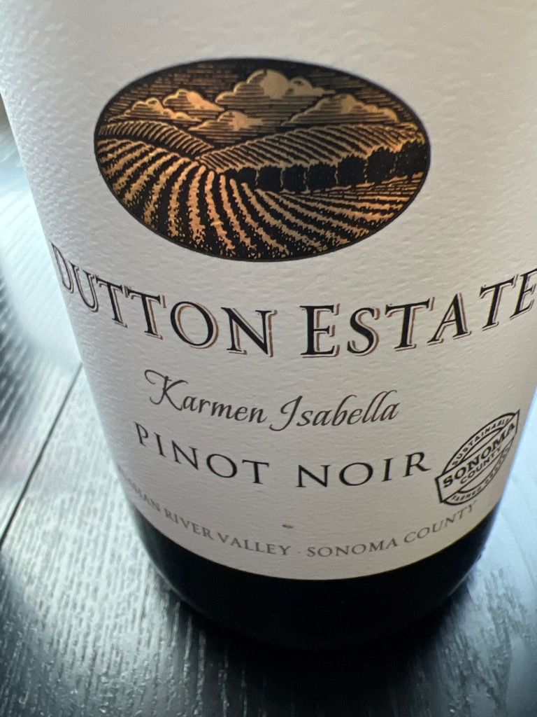 2019 Dutton Estate Pinot Noir Karmen Isabella Dutton Ranch, USA