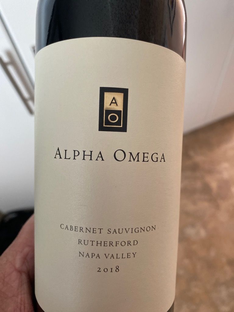 2018 Alpha Omega Cabernet Sauvignon Rutherford CellarTracker