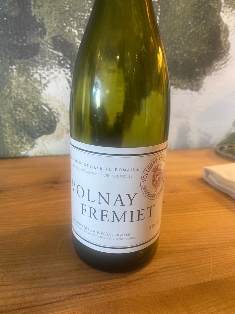 ワイン Volnay Fremiet 2009 750ml 2009 Domaine Marquis d'Angerville Volnay 1er Cru Les