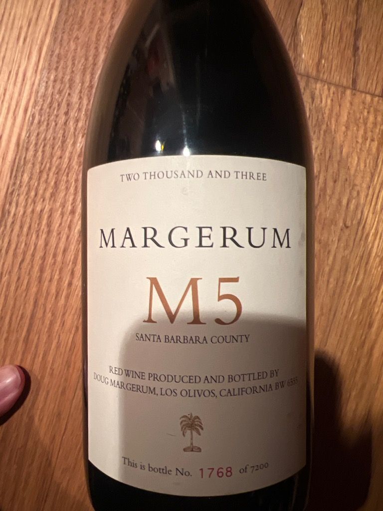 2003 Margerum M5 - CellarTracker 2003 Margerum M5 - CellarTracker