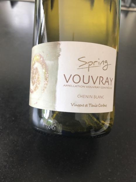 2015 Vincent Carême Vouvray Spring France Loire Valley