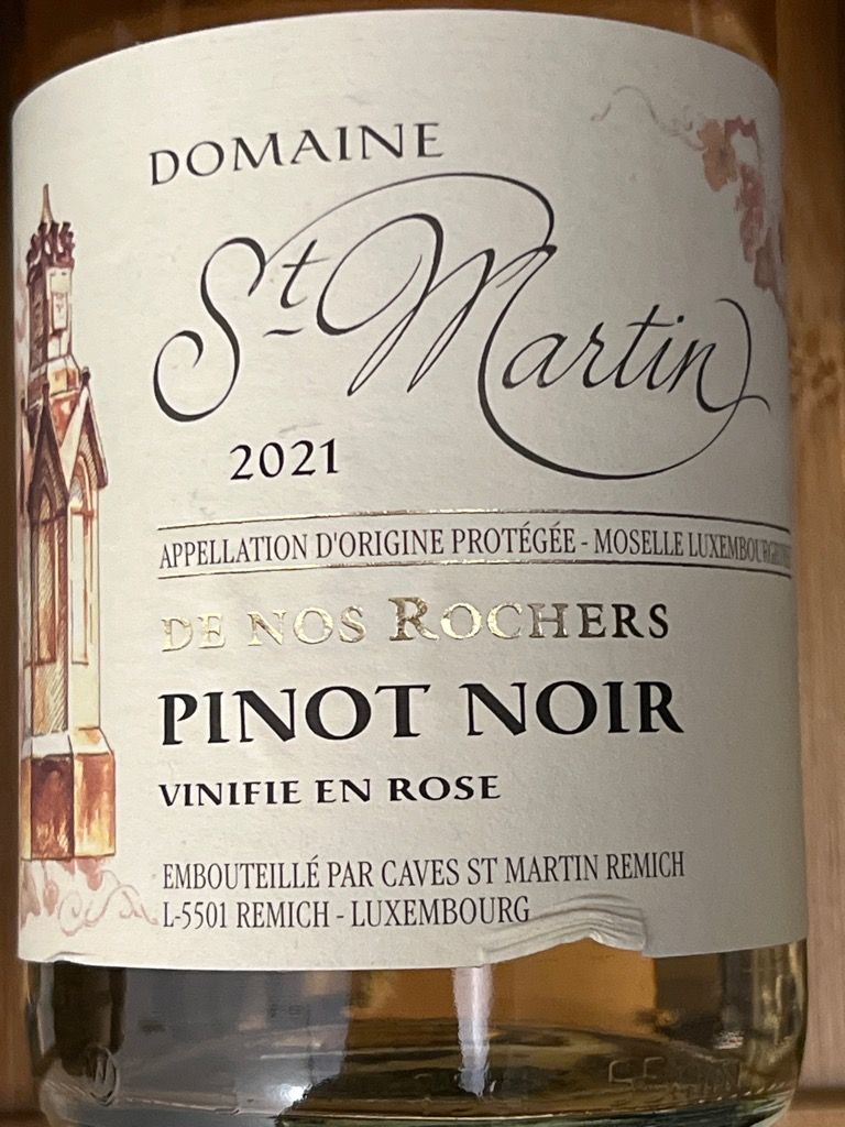 2021 Domaine St Martin Pinot Noir Vinifi en blanc De Nos Rochers