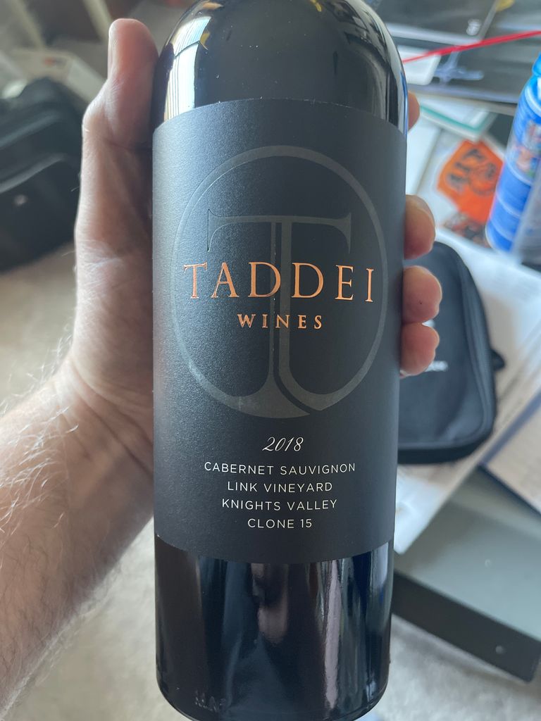 2018 Taddei Wines Cabernet Sauvignon Link Vineyard Clone 15